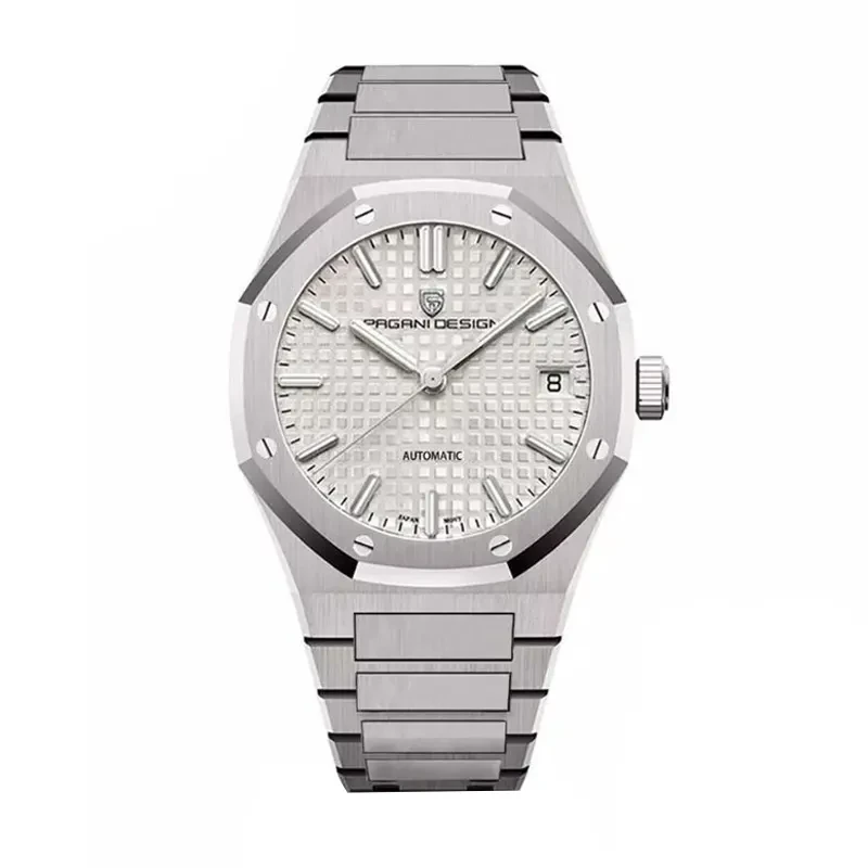 Pagani Design Automatic White Dial Men's Watch- PD-1673